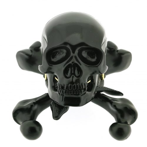 Unique CORUM Jolly Roger Skull Alarm Desk Clock, Prototype 1/1, 2000, w. BOX