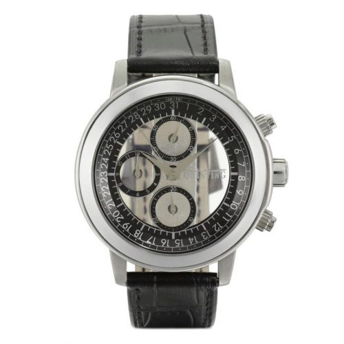 QUINTING Steel Chronograph Mysterious Watch, Ref. QSL55