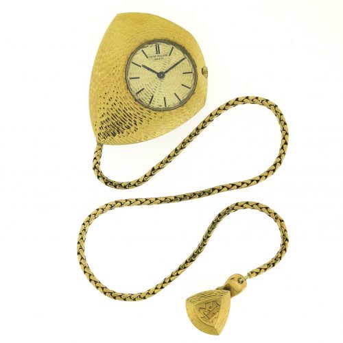 Rare PATEK PHILIPPE Ricochet 18K Gold Asymmetrical Pocket watch, Ref.788/4, 1966