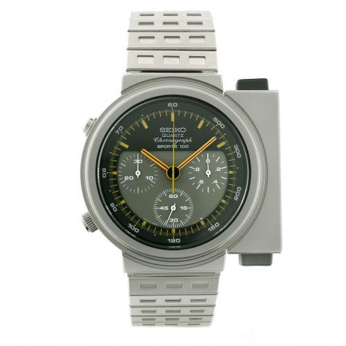 Vintage Seiko Giugiaro 7A28-7000 Ripley’s ALIEN Watch, Sports 100 Chronograph