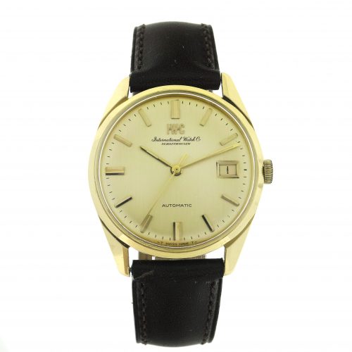 Vintage IWC Automatic 18K Gold Mens Watch, Ref. R 810A, Cal. 8541, 34mm, 1960s