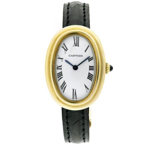 Cartier Baignoire 18K Solid Gold Watch with box
