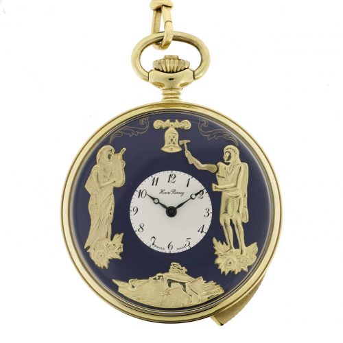 Henri Berney Blondeau, 5 min Repeater Automaton Pocket Watch