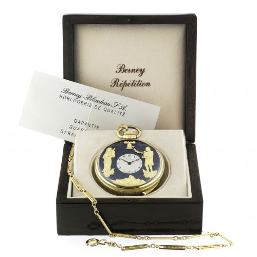 Henri Berney Blondeau, 5 min Repeater Automaton Pocket Watch