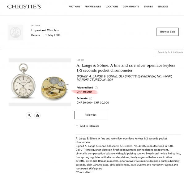 A.Lange & Söhne Chronometer, 1915 - Image 14