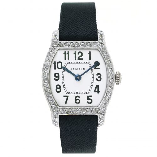 Art Deco Platinum & Diamond "Tortue", Cartier